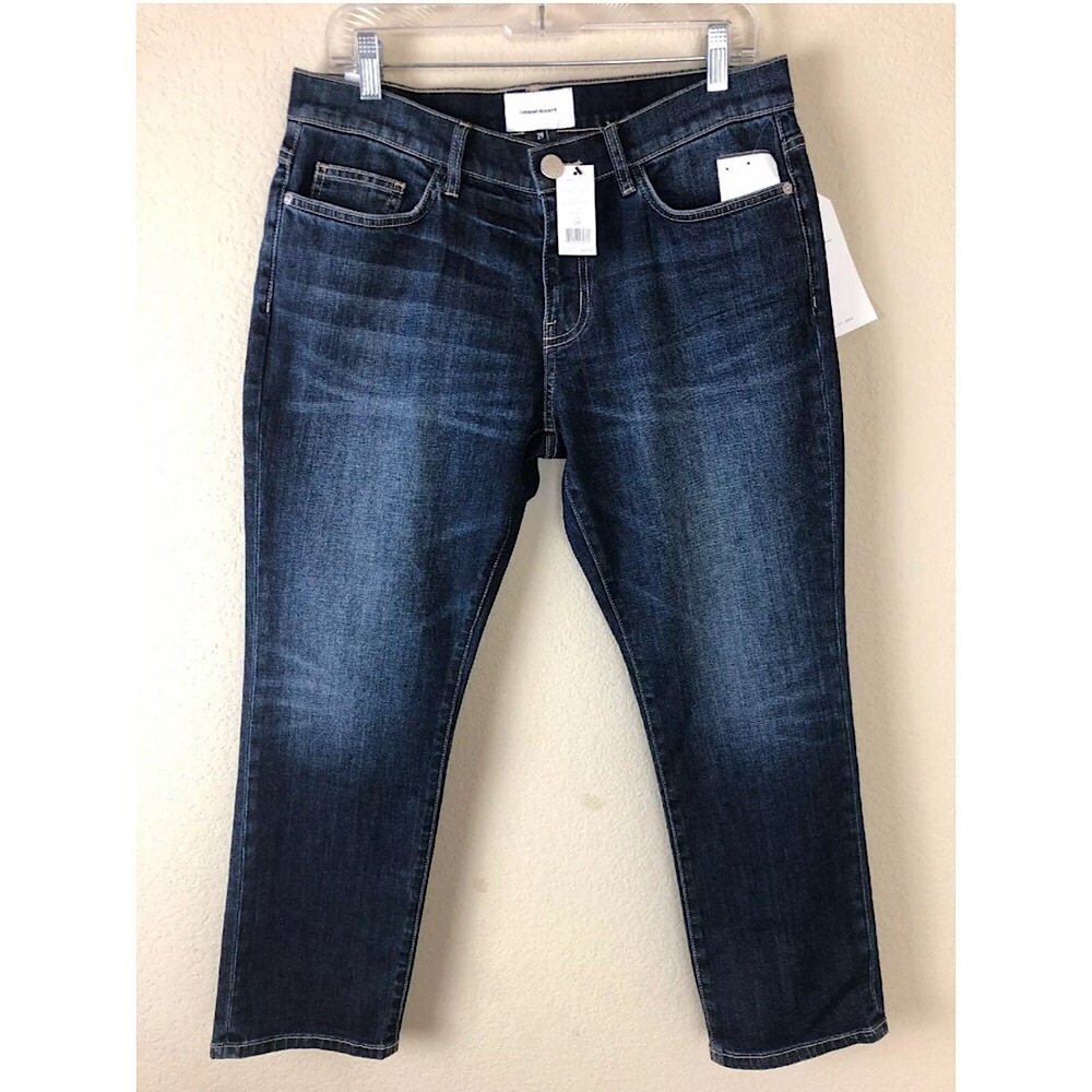 NEW Current/Elliott The Cropped Straight Jeans